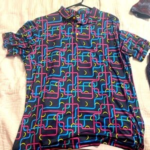 Dan Flashes theme performance polo, size L